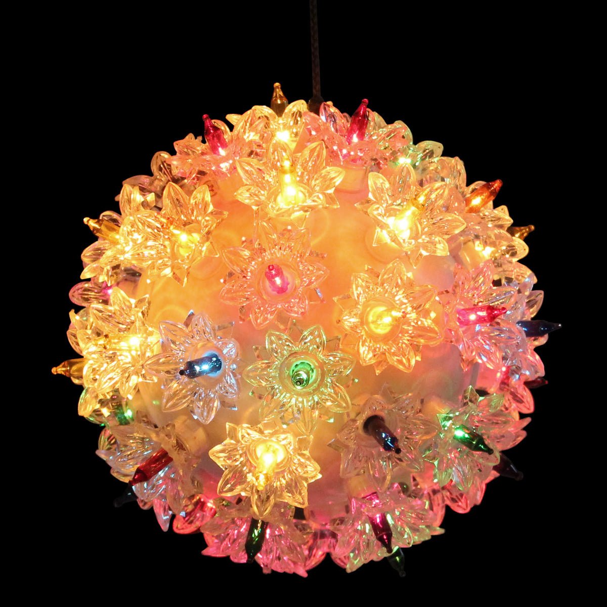 Glitter White Twinkle Sphere Christmas Light S752