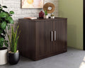 Engineered Wood Storage Cabinet with Doors I357026