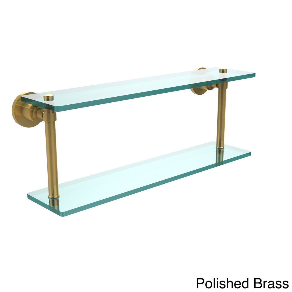 22x22 Two Tiered Glass Shelf Oil Rubbed Bronze G323166