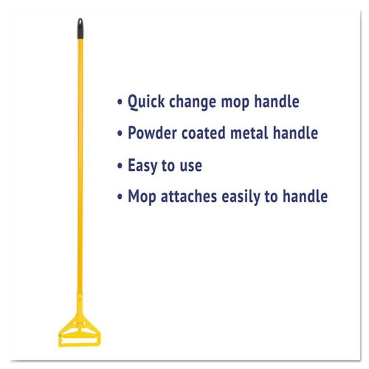 Cotton/Synthetic Wet Mop, White, Medium, 6/Carton Z276
