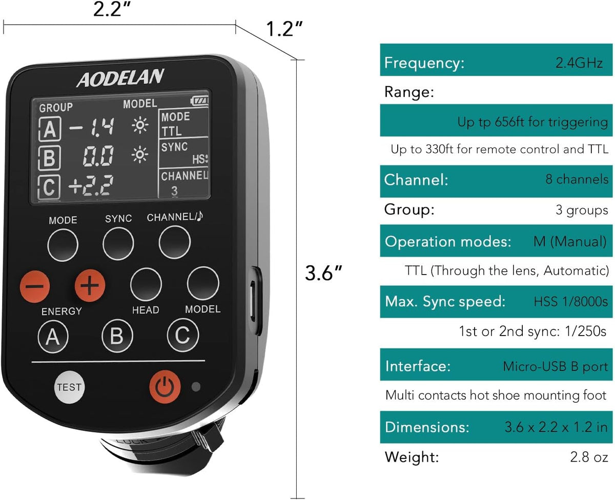 TTL Flash Trigger for Fujifilm Cameras V670503