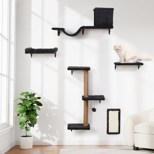 Gray Cat Wall Shelves Q290999