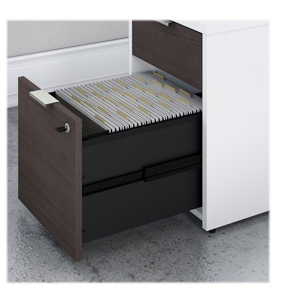 60W Desk with Drawers and Small Storage Cabinet R385403