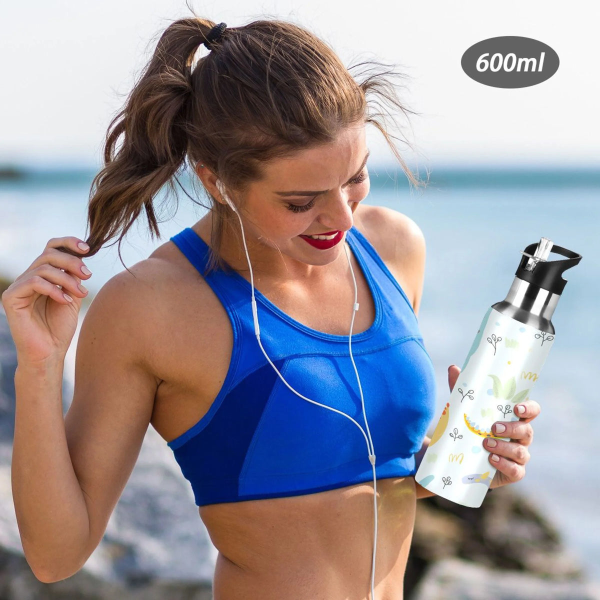 Stainless Steel Insulated Water Bottle with Straw Lid X2005