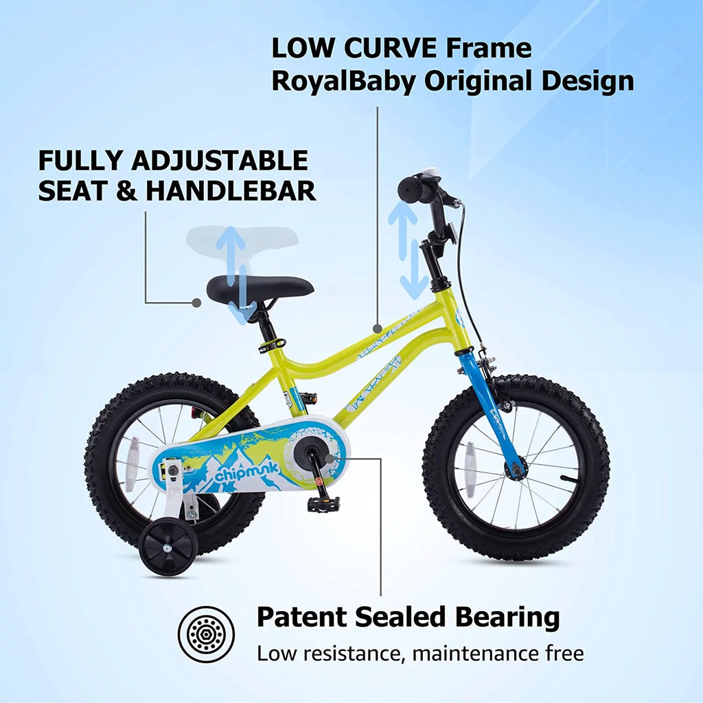 16 Inch Kids Bike with Training Wheels and Kickstand Q8216