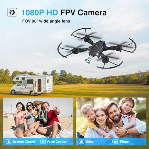 1080P Camera FPV Foldable Drone with 2 Batteries E192