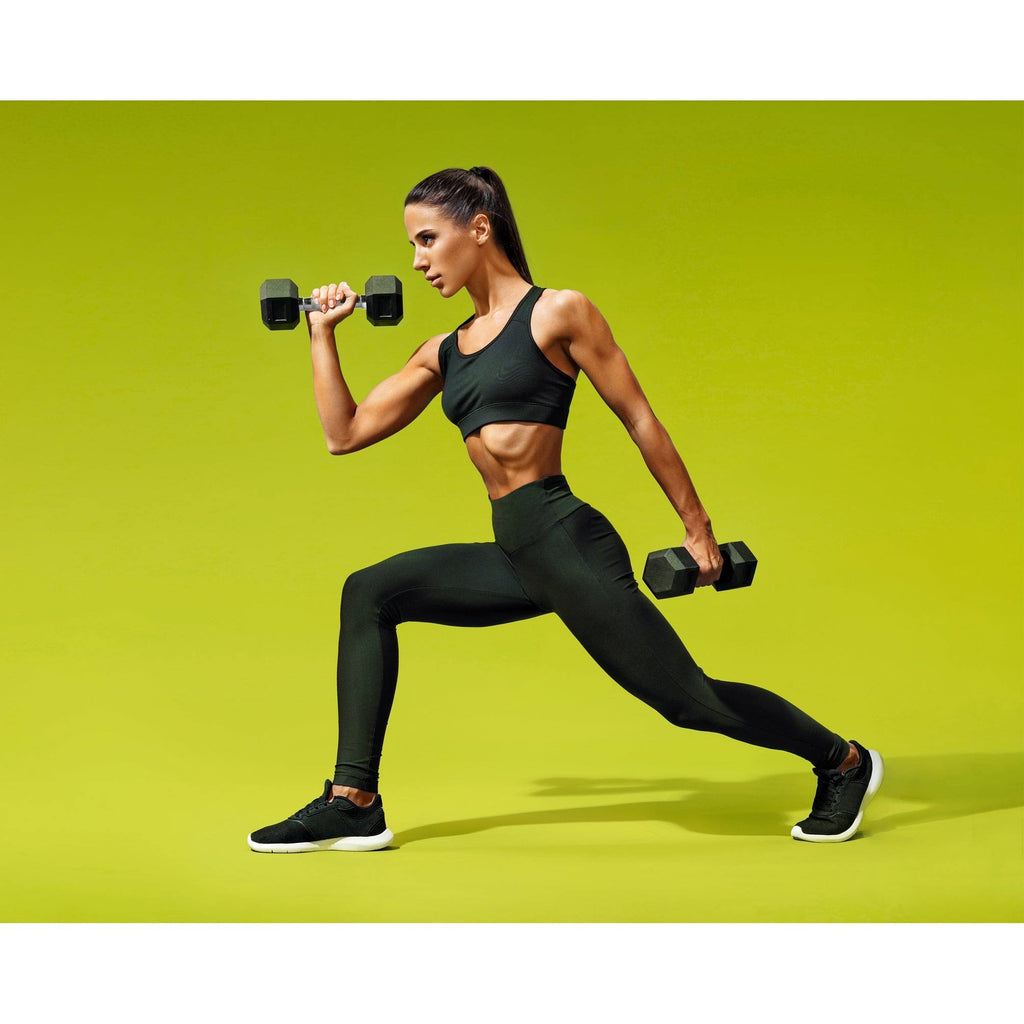 40lbs Pair Black Hex Dumbbell L25050