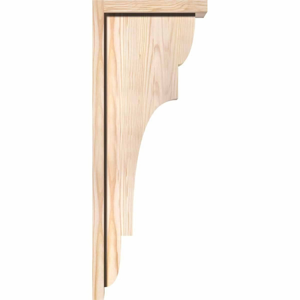 New Brighton Smooth Corbel with Backplate, Douglas Fir L40613