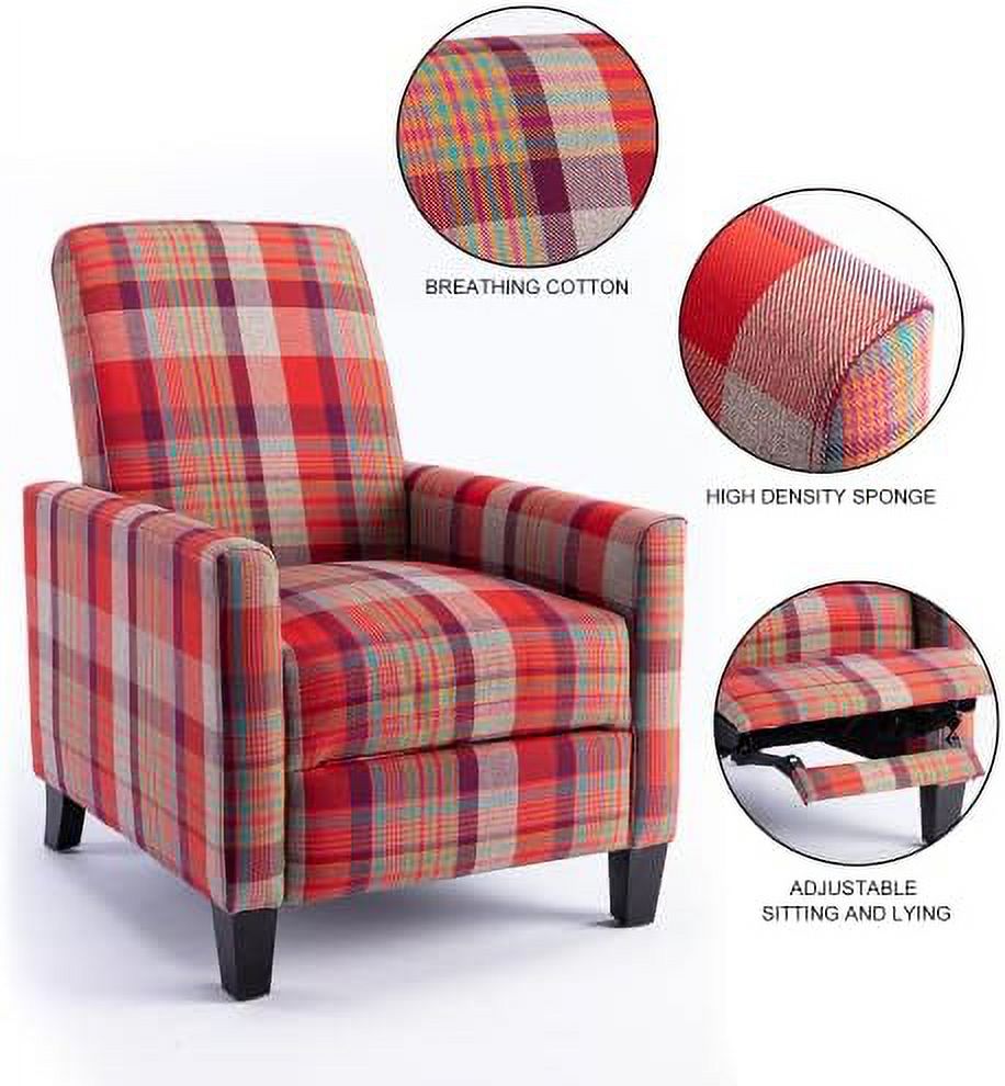 Button Tufted Club Chair with 4 Angle Adjustable Backrest T908