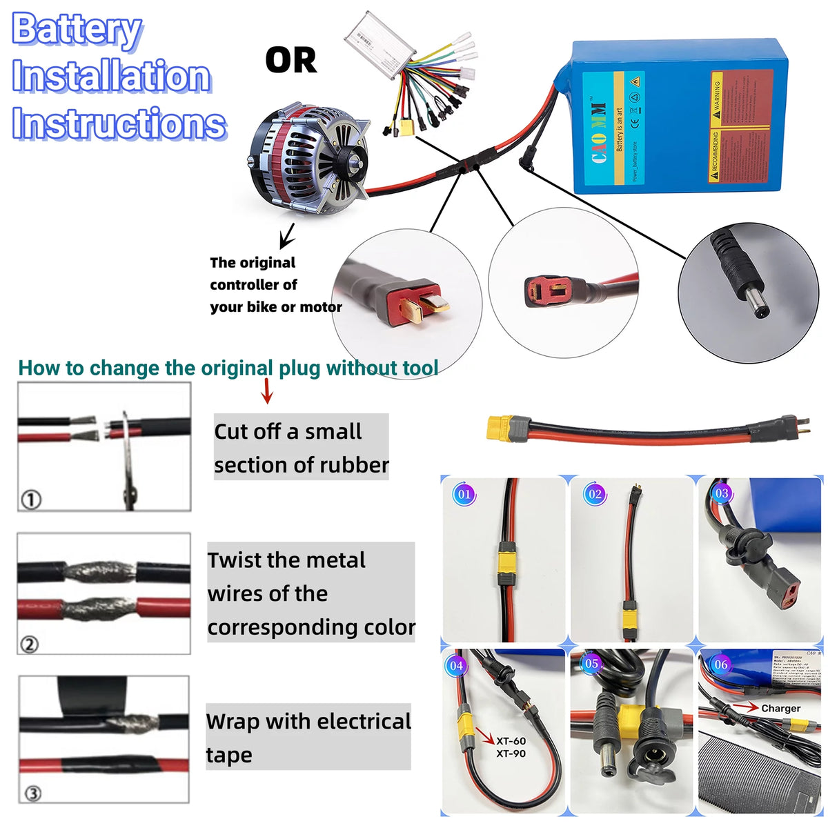 48V 8Ah Lithium Ebike Battery with Charger R959022