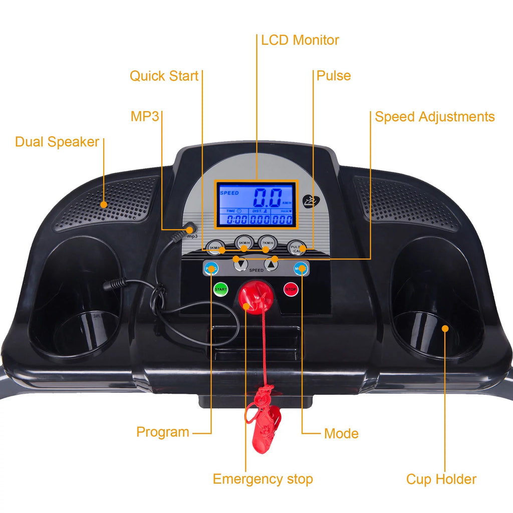 Foldable Incline Motorized Treadmill V4524