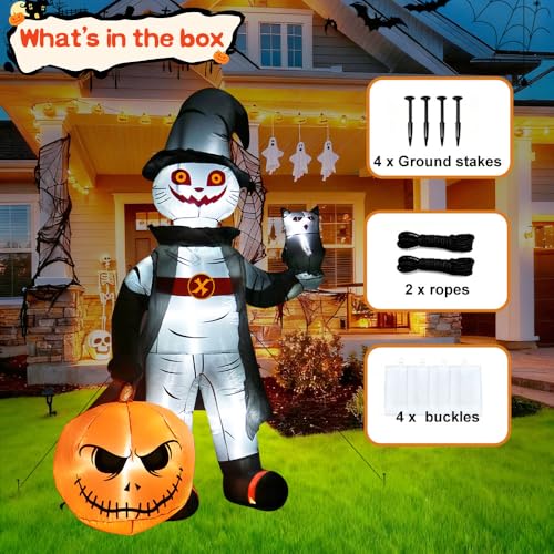 8FT Halloween Inflatable Decoration with LED Lights L594