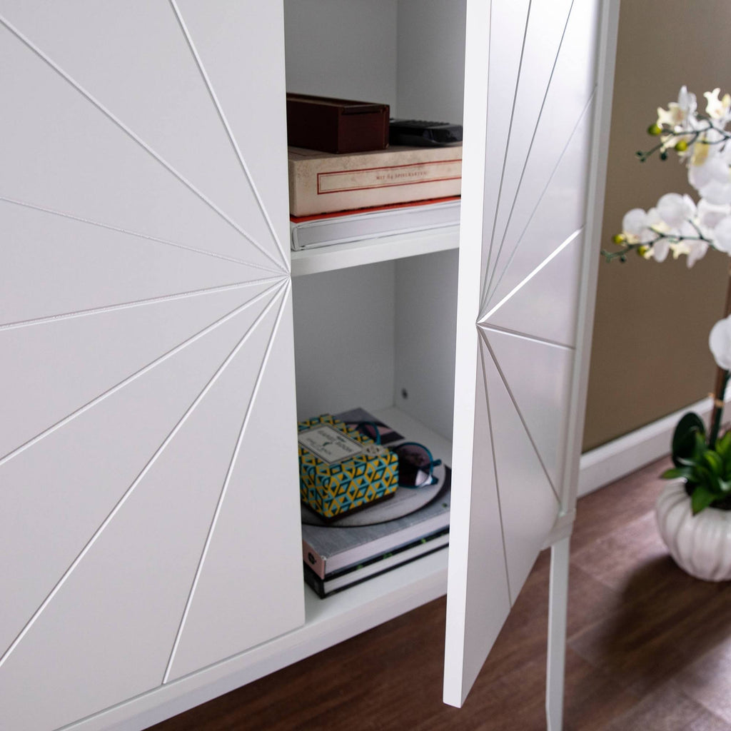 Double Door Storage Cabinet White C102327
