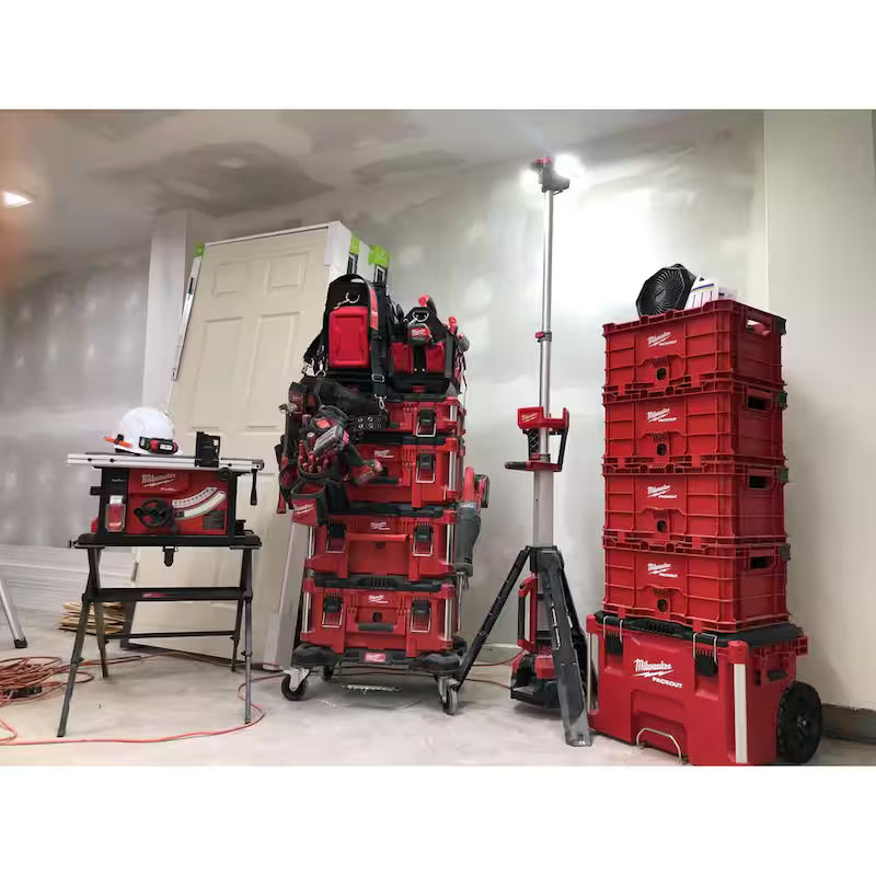 18.6 in. Tool Storage Crate Bin with Carrying Handles A97587