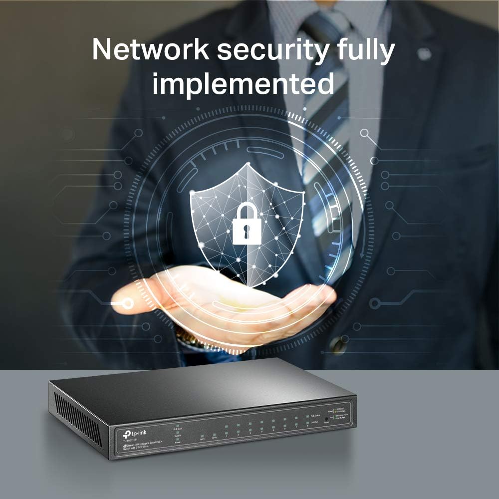 8 Port Gigabit Smart Managed PoE Switch with 2 SFP Slots I568666