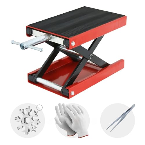 1100lb Motorcycle Scissor Lift Jack with Wide Deck G500693