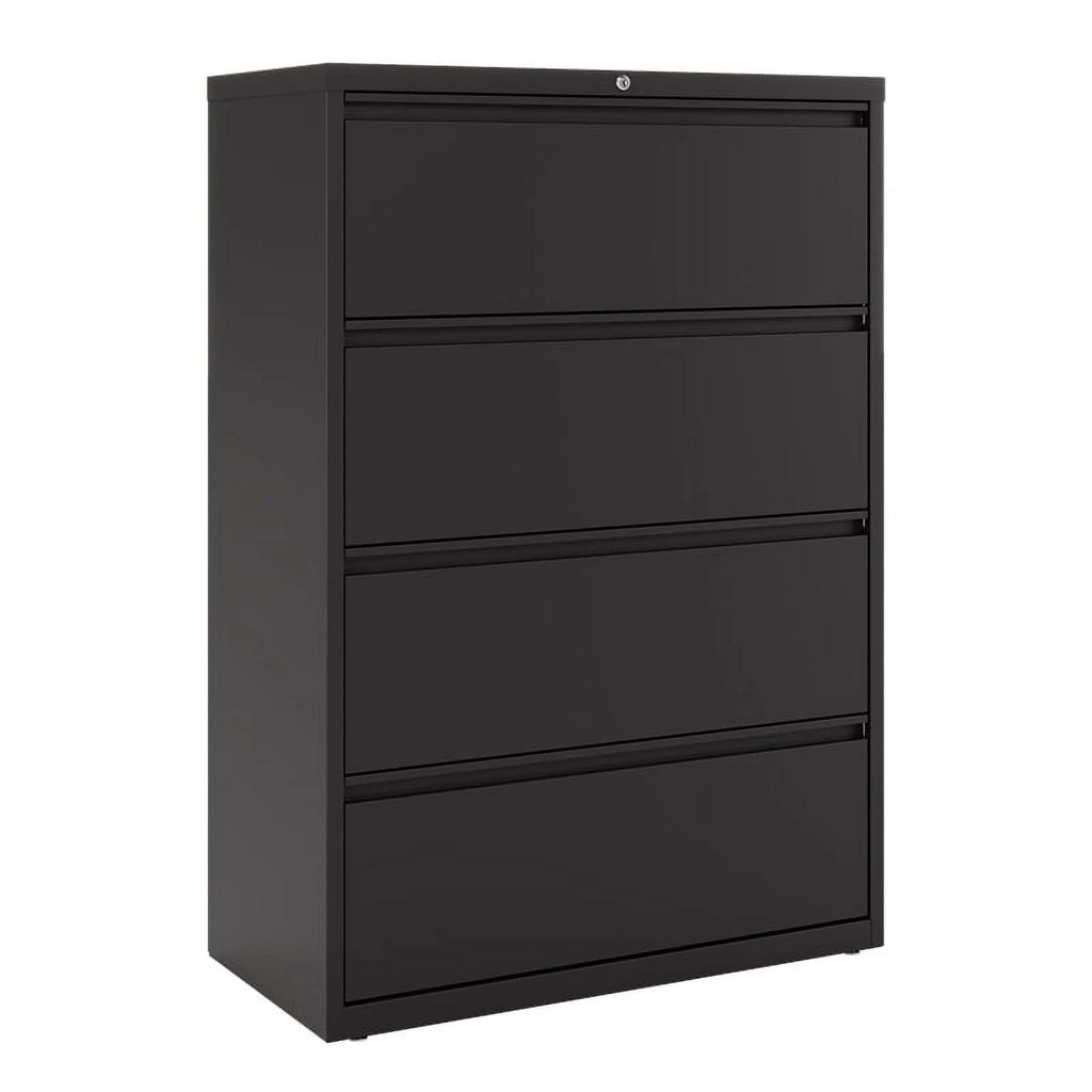 36" Wide 4 Drawer Metal Lateral File Cabinet Black K87193