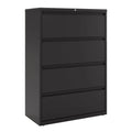 36" Wide 4 Drawer Metal Lateral File Cabinet Black K87193