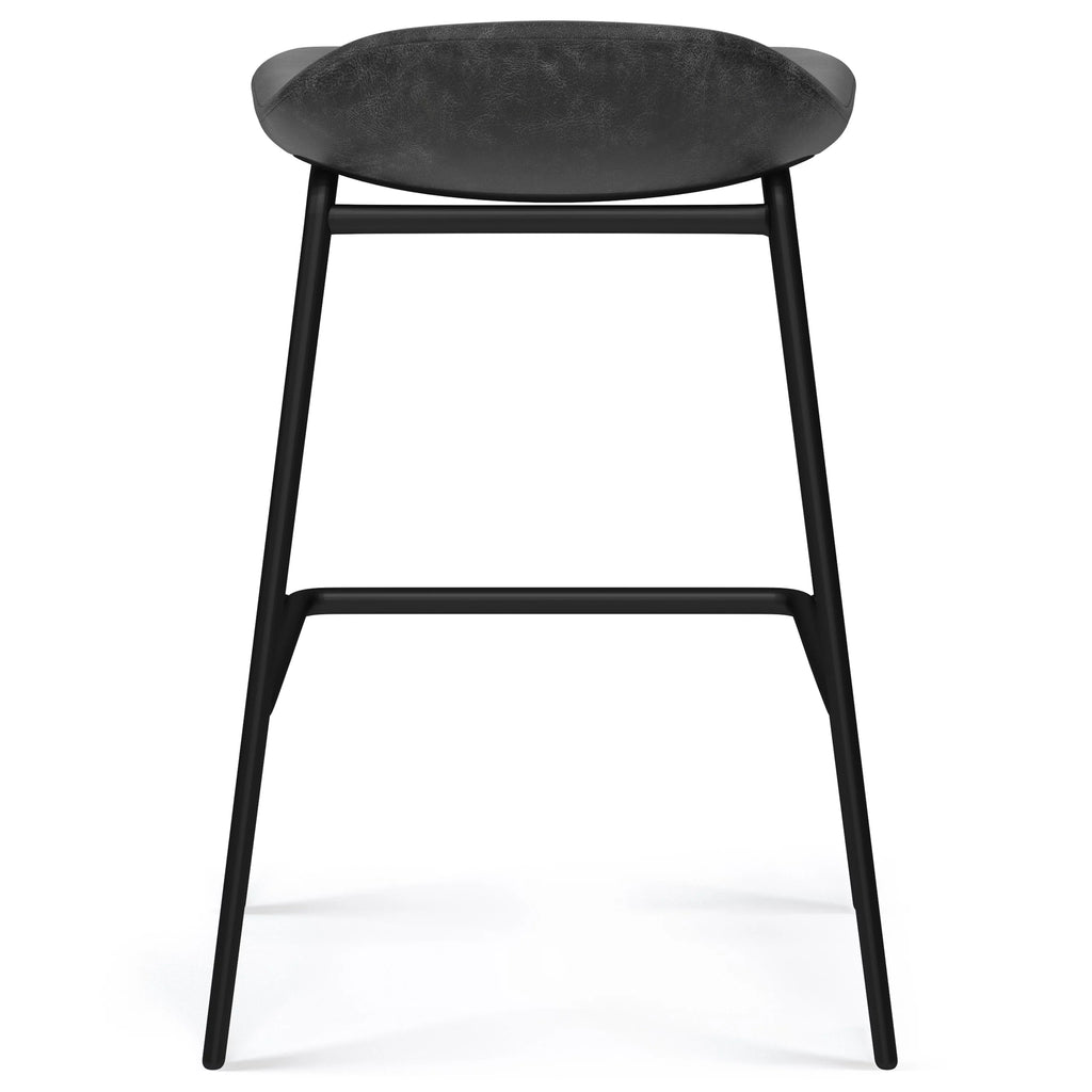Charcoal Grey Faux Leather Height Stool R56702