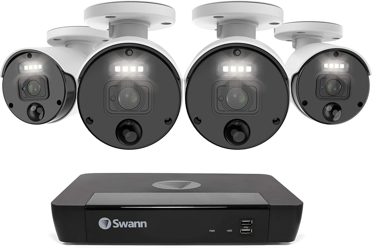 8 Camera 8 Channel POE NVR 4K Wired Security Camera System F9295