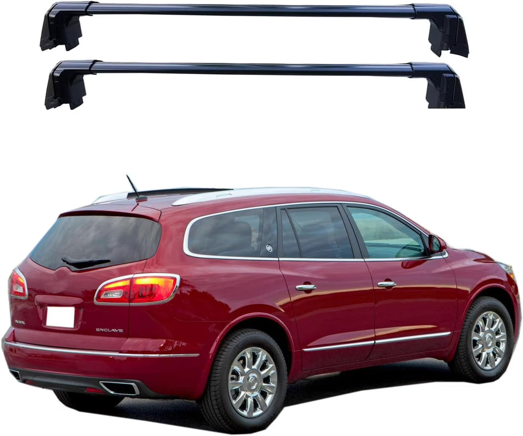 Black Lockable Roof Rack Crossbars Y23883