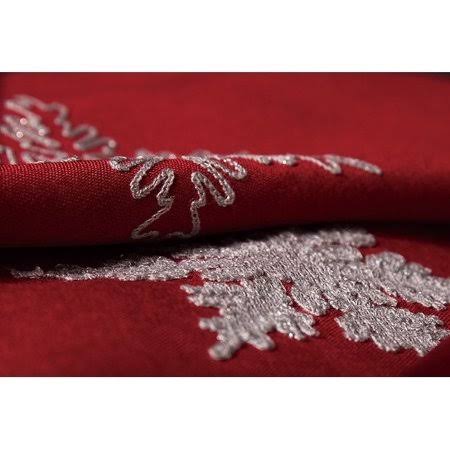 Red Square Christmas Tablecloth 60 by 60-Inch V246