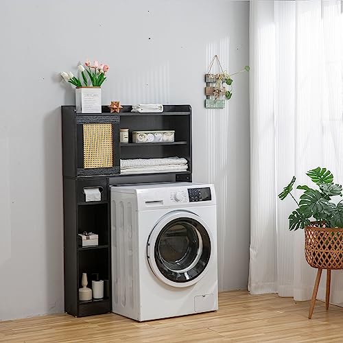 White Over The Toilet Storage Cabinet with Adjustable Shelves K8725