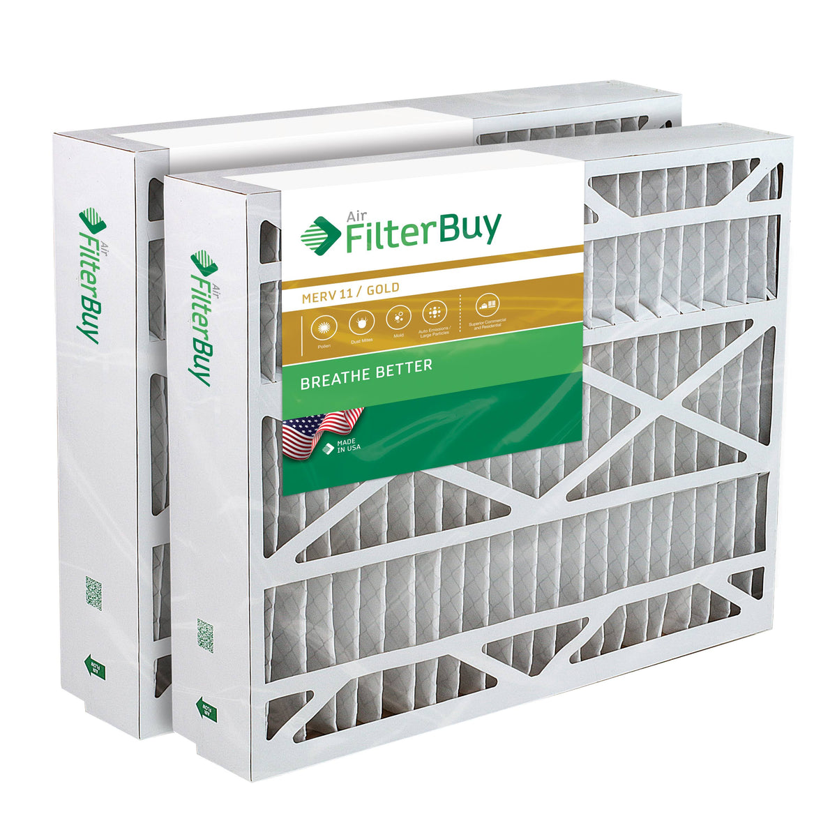 14.5x27x5 MERV 11 Replacement Filter, Pack of 2 K2198
