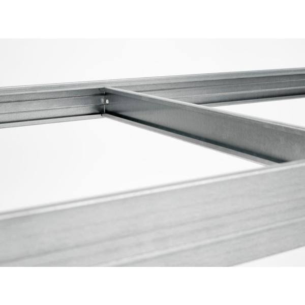 Galvanized Steel 5-Tier Shelf with Wire Mesh Panels T1466