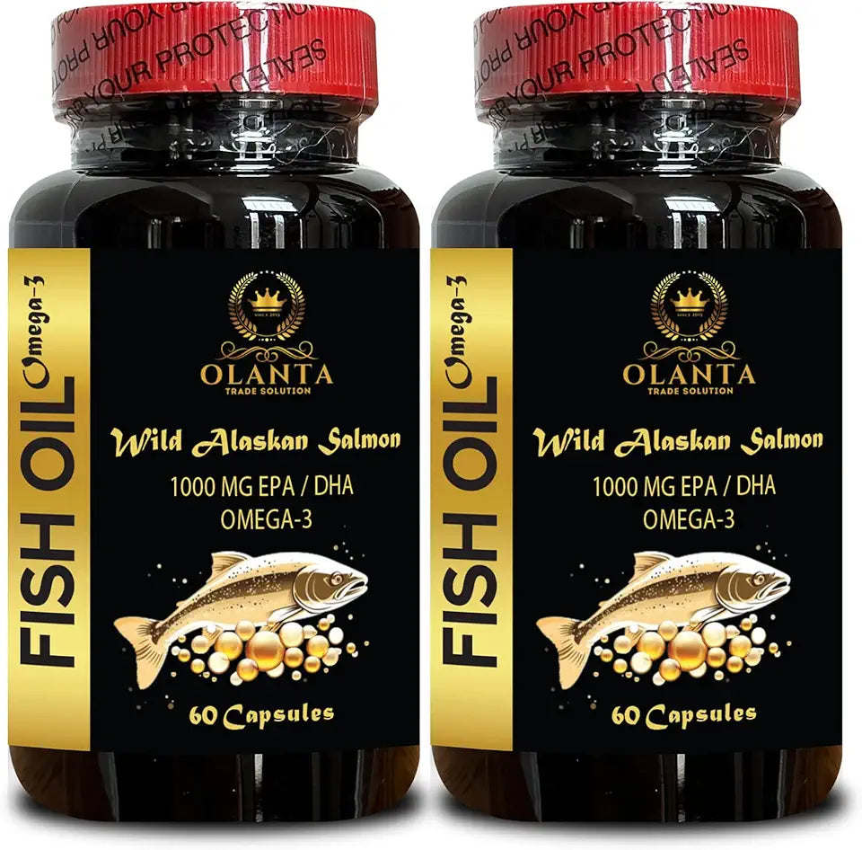 Wild Alaskan Salmon Oil Omega-3 Softgels 120 Capsules Z7716