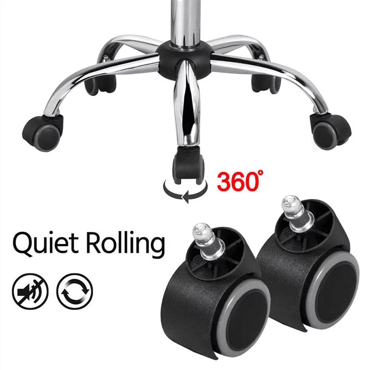 White Foam Task Chair with Swivel & Adjustable Height X5715