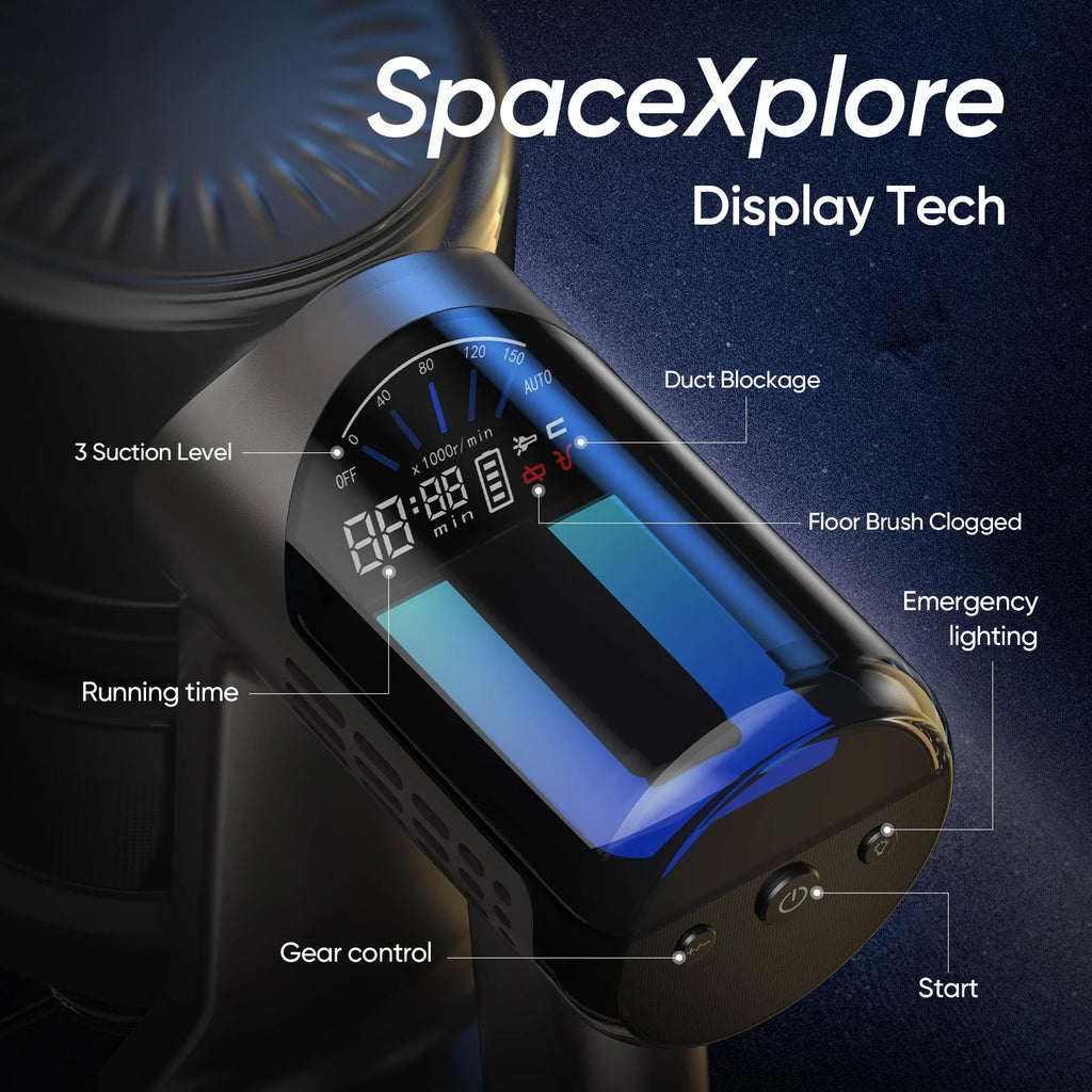 Cordless Stick Vacuum Cleaner with LED Display W353