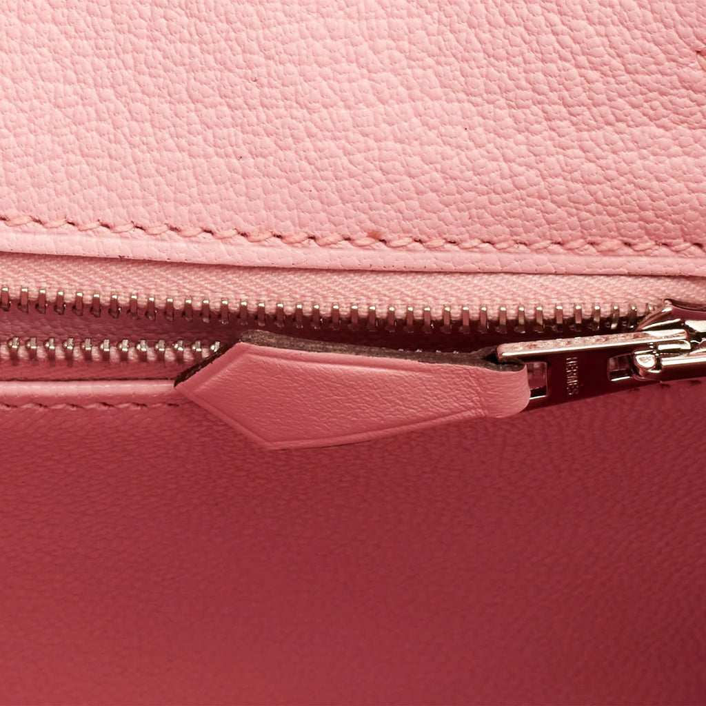 Birkin 25 Rose Sakura Palladium Hardware Q46315