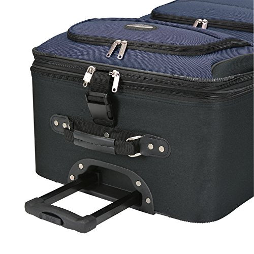Burgundy Expandable Rolling Upright Luggage 8-Piece Set Q81185
