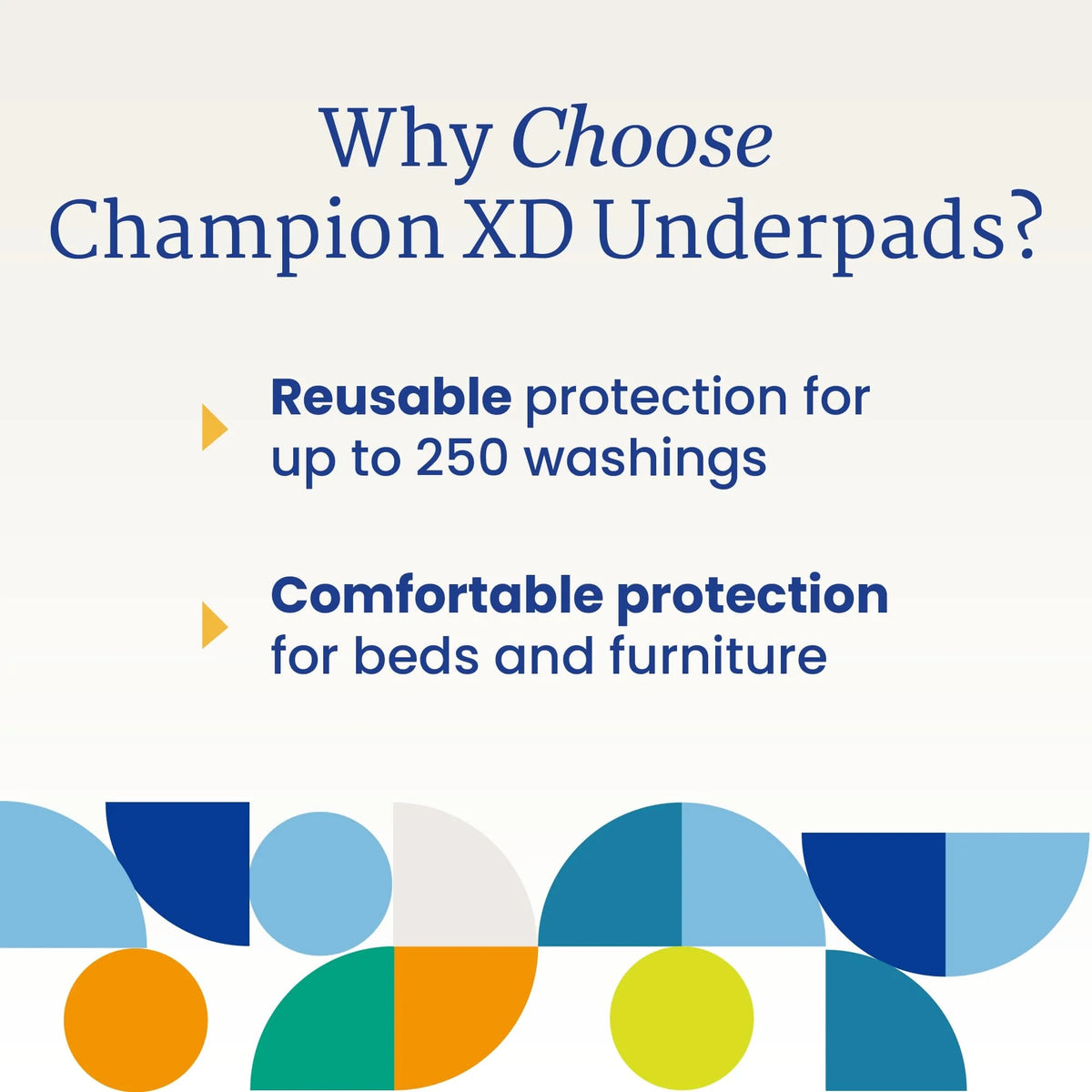 Champion XD Washable Underpad, Large, 33x35 in. X509064