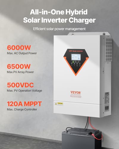 6000W Pure Sine Wave Hybrid Solar Inverter O1488