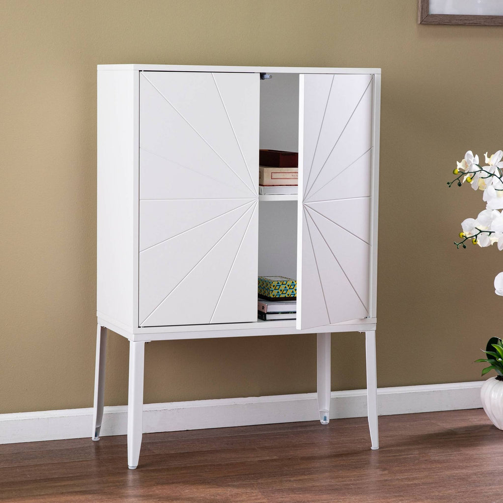 Double Door Storage Cabinet White C102327