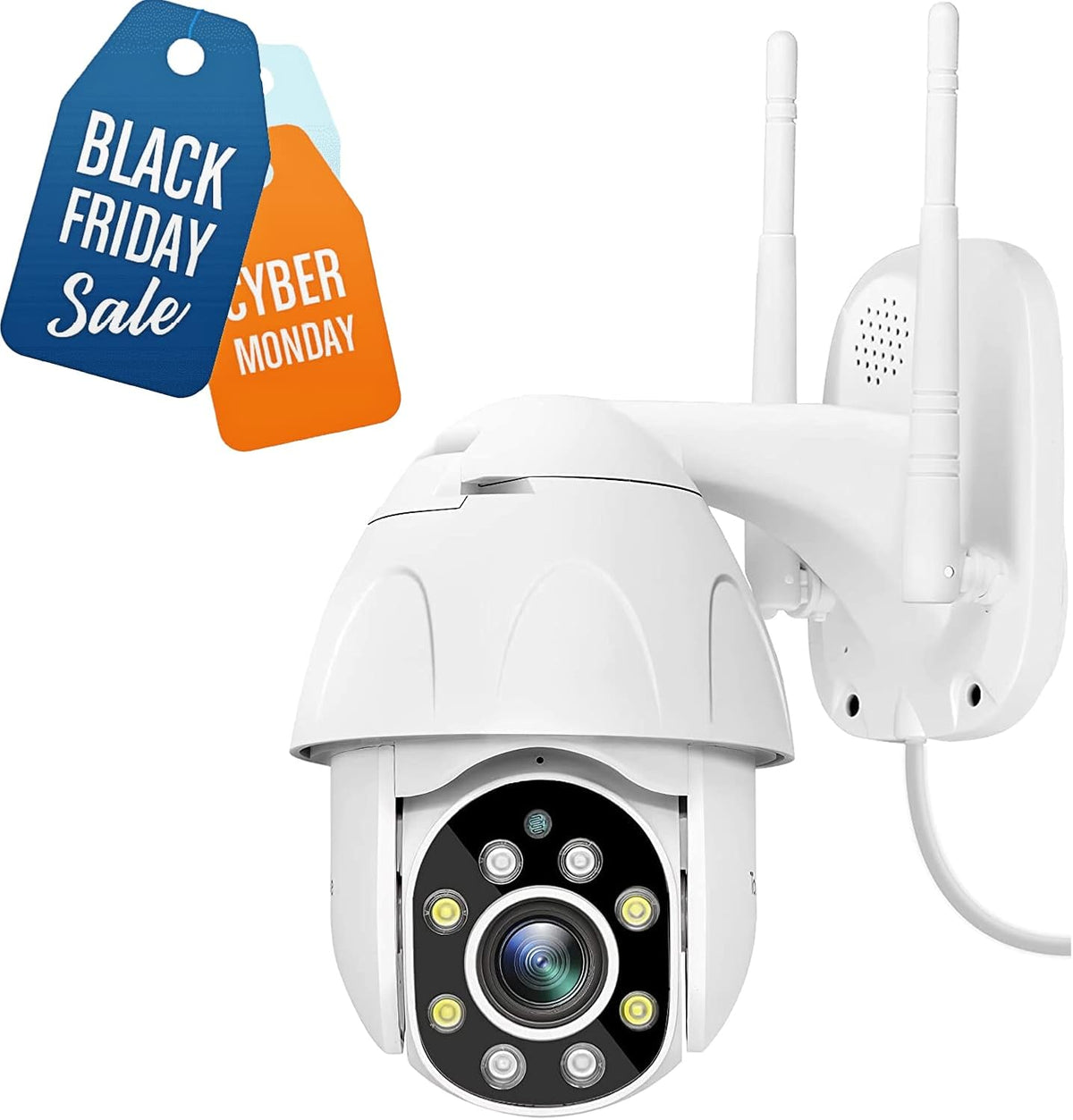 1080P Pan/Tilt WiFi Outdoor Security Camera with Night Vision Y53174