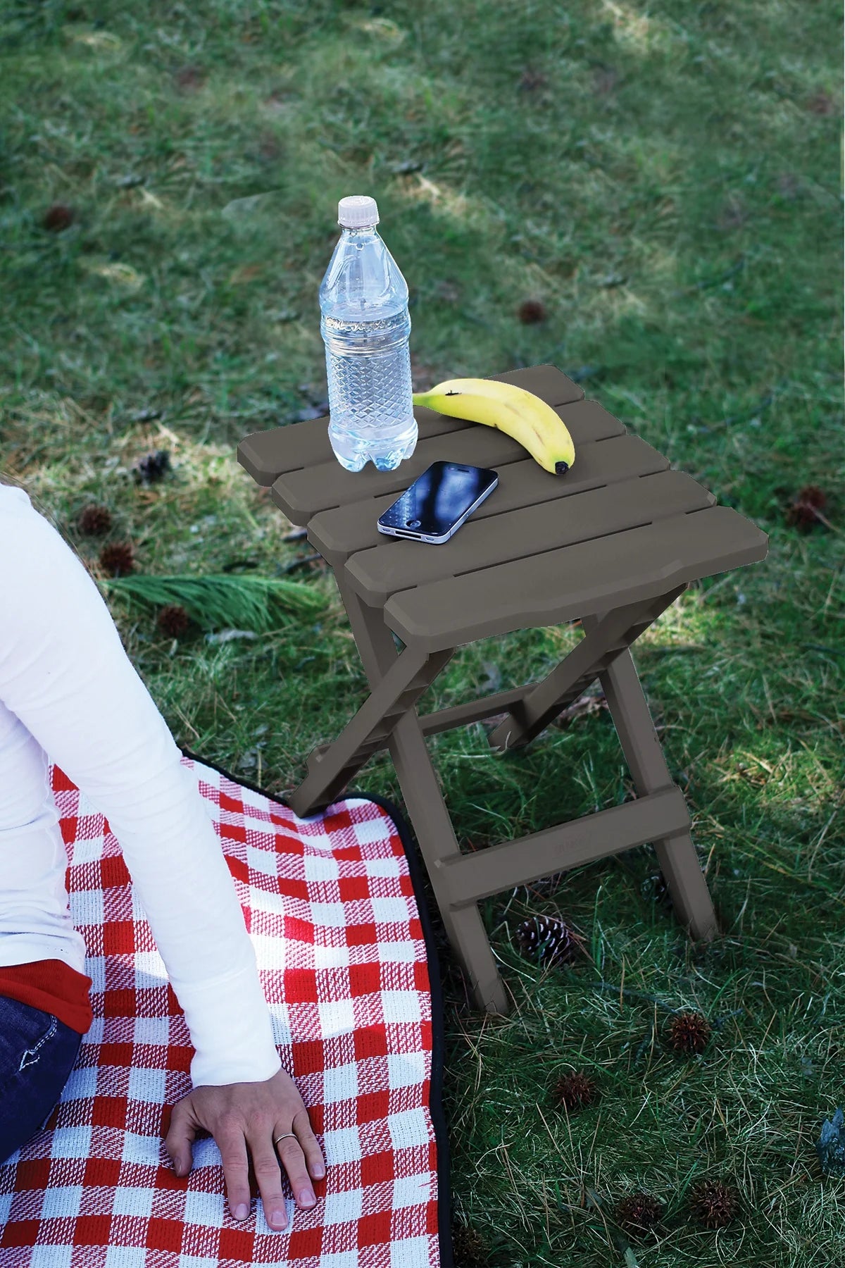 Charcoal ABS Plastic Adirondack Table D470