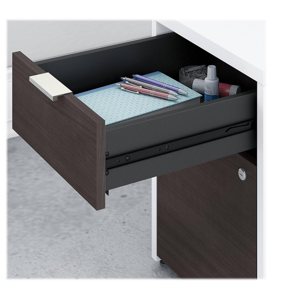 60W Desk with Drawers and Small Storage Cabinet R385403
