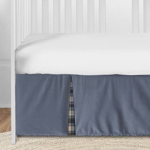 Blue and Tan 5 Piece Crib Bedding Set A732339
