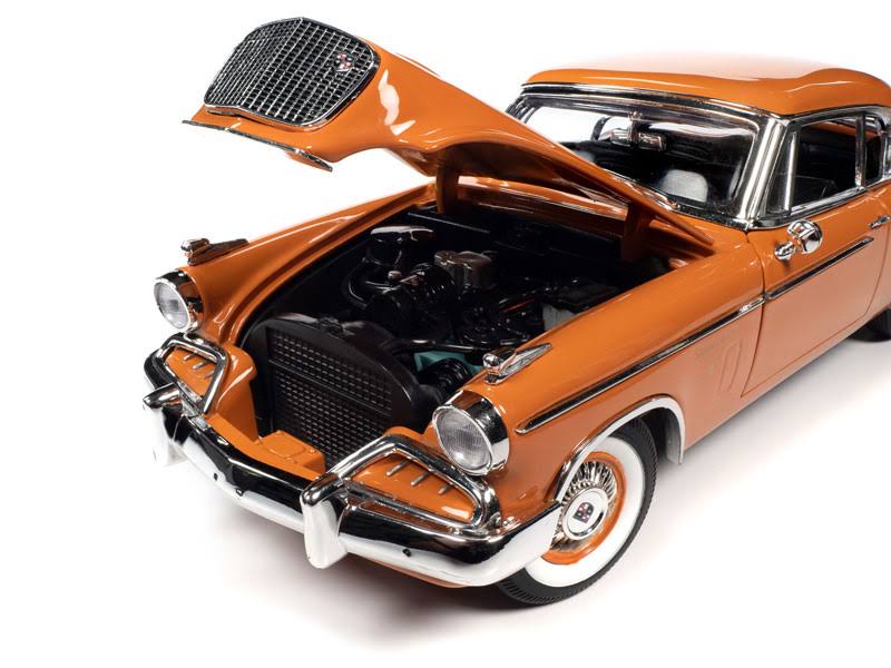 Coppertone Orange and White 1/18 Diecast Model Car V108134