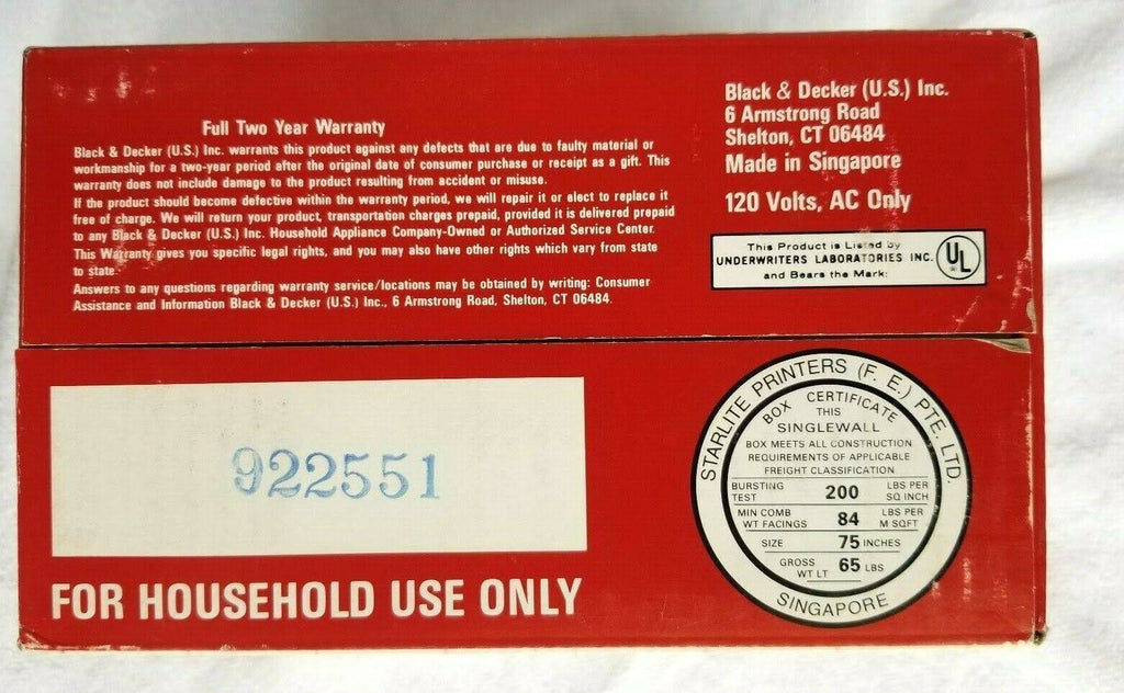 Black Under Cabinet Electric Can Opener A636