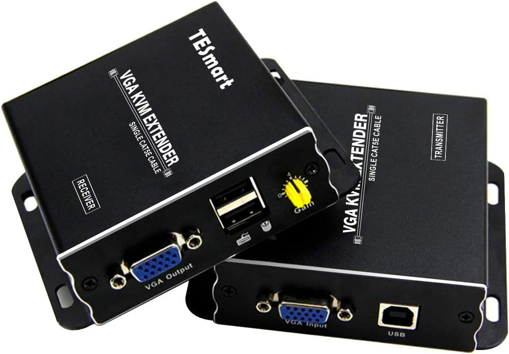 1080P 60Hz USB VGA KVM Extender Over Cat5e Cat6 Ethernet Cable P447