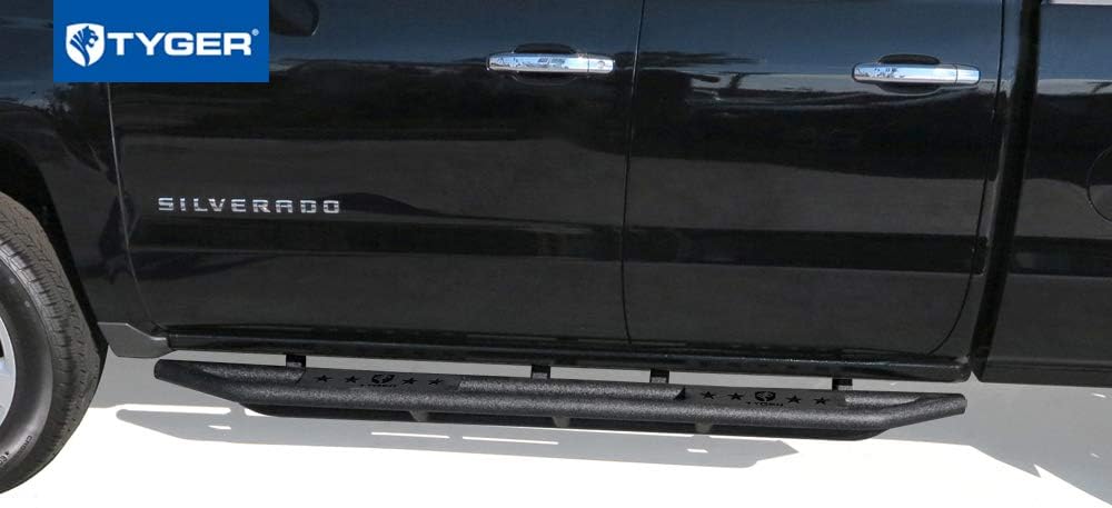 Textured Black Side Step Nerf Bars Running Boards F68639