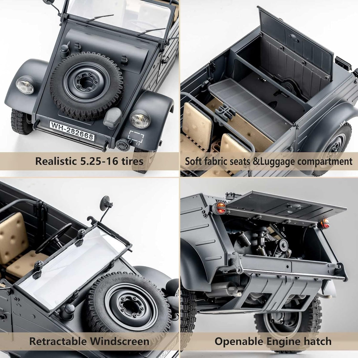 1/12 Kubelwagen Type 82 RC Rock Crawler B274