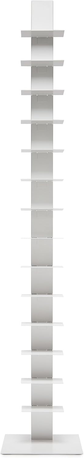 White 14 Shelves Bookcase J937124