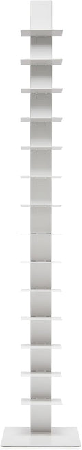 White 14 Shelves Bookcase J937124