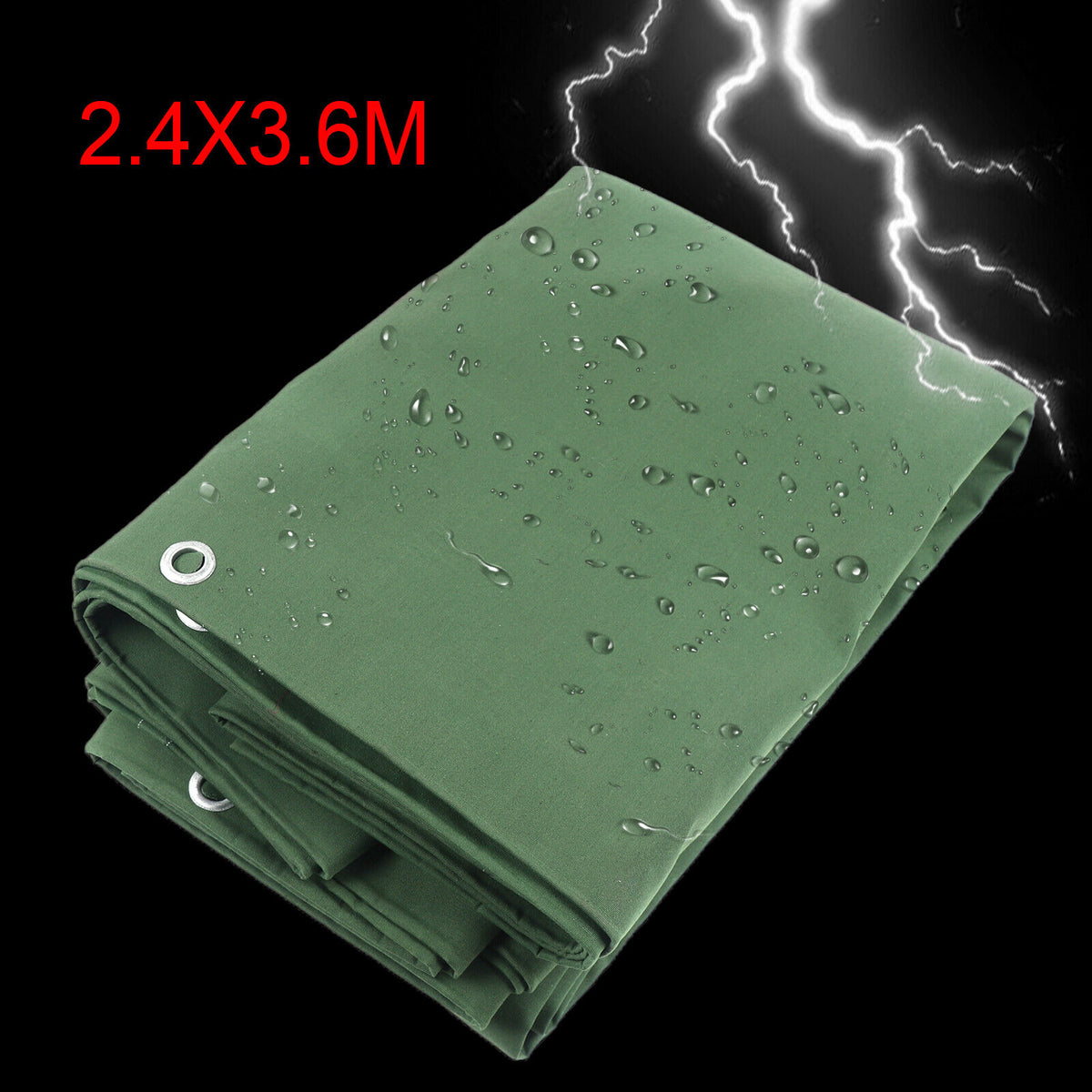 Green Waterproof Canvas Tarp L1288