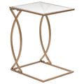 Gold Metal C Accent Table D20321